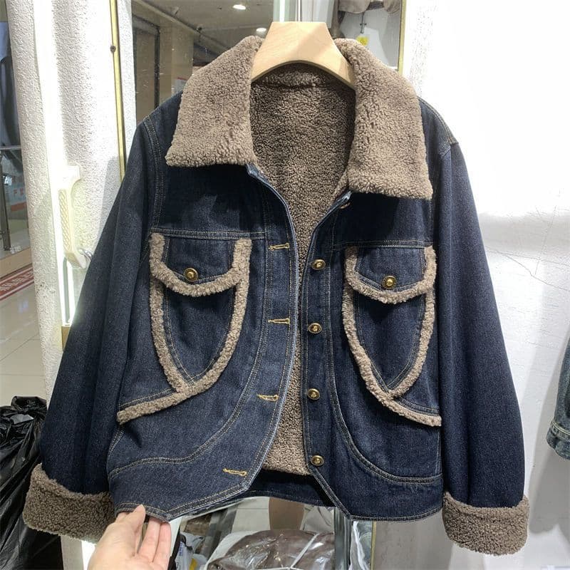 ボアライニング デニムジャケット